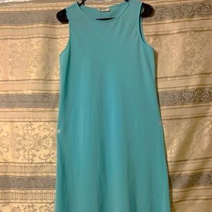 Designer Long Blue Sleeveless Dress by Natori